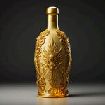 一个高级陶瓷酒瓶 帝王黄 霸气