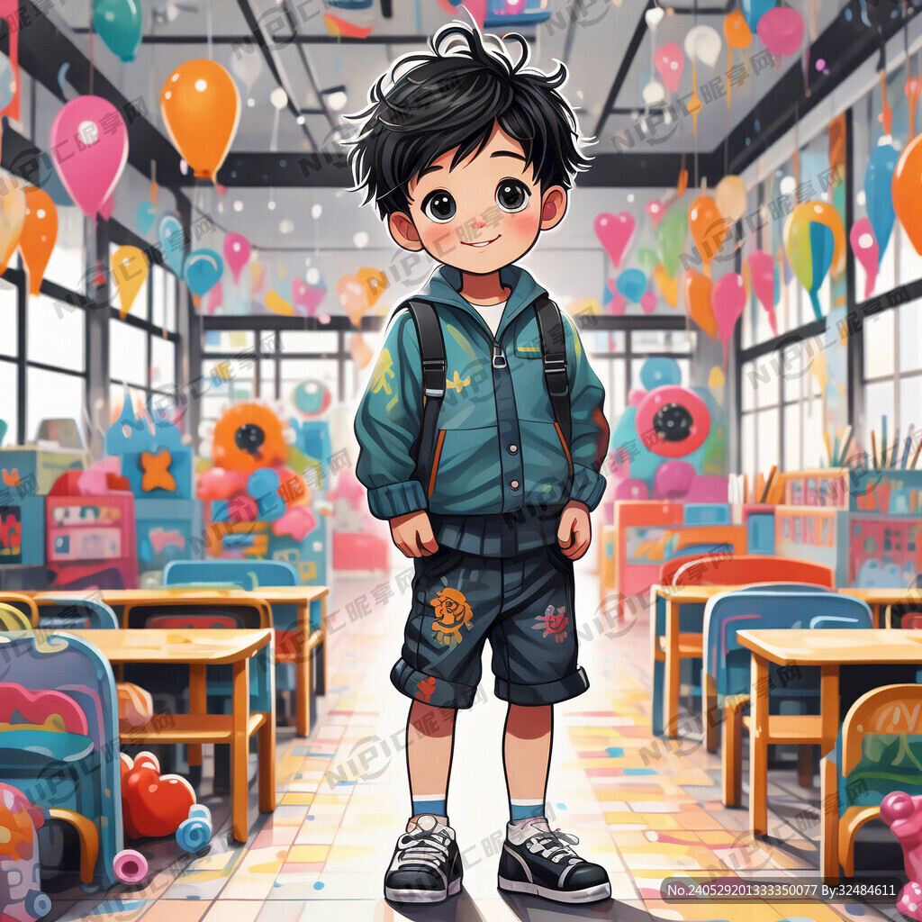 幼儿园男小朋友 要求黑头发