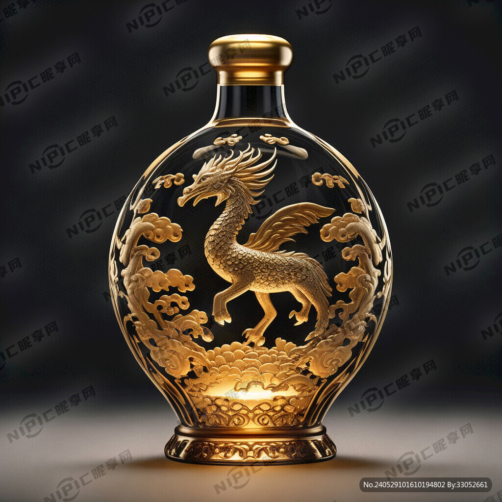 麒麟 酒瓶 酒瓶上有麒麟