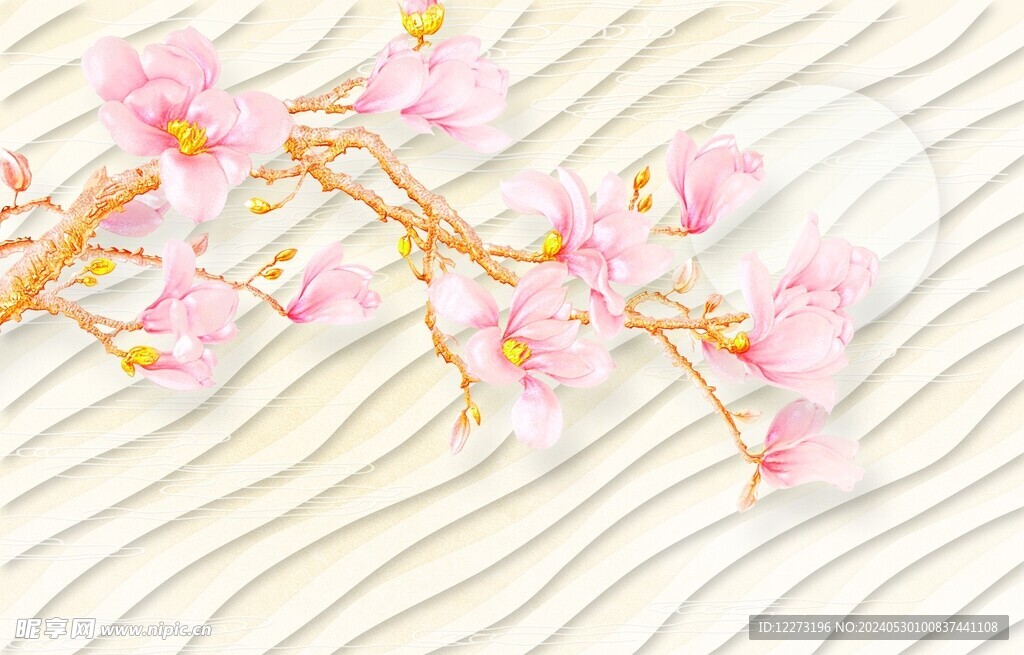 立体金镶玉 山水 花鸟    
