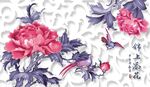 立体金镶玉 山水花鸟     