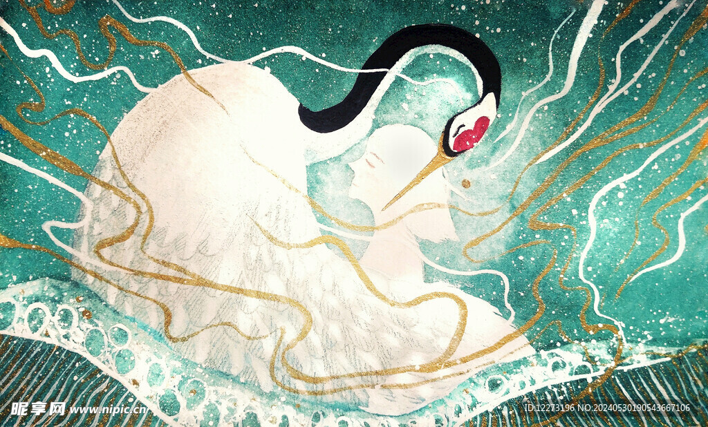 中国风景插画         