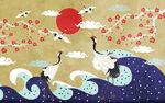 中国风景插画         