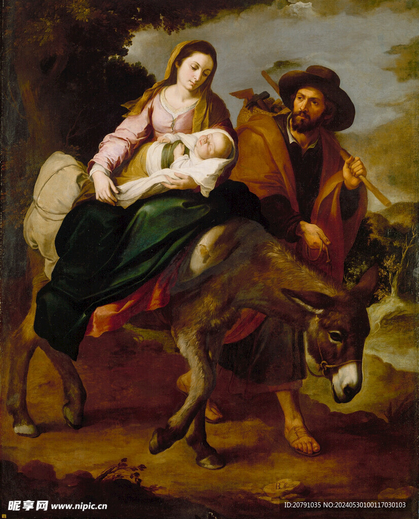 牟利罗 murillo 油画 