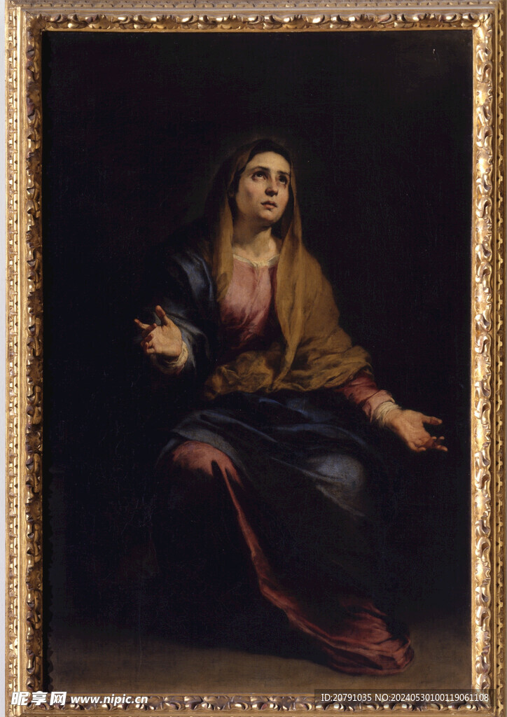 牟利罗 murillo 油画 