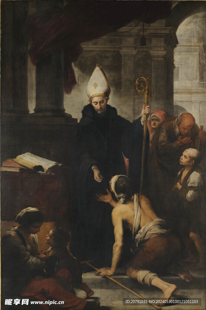 牟利罗 murillo 油画 
