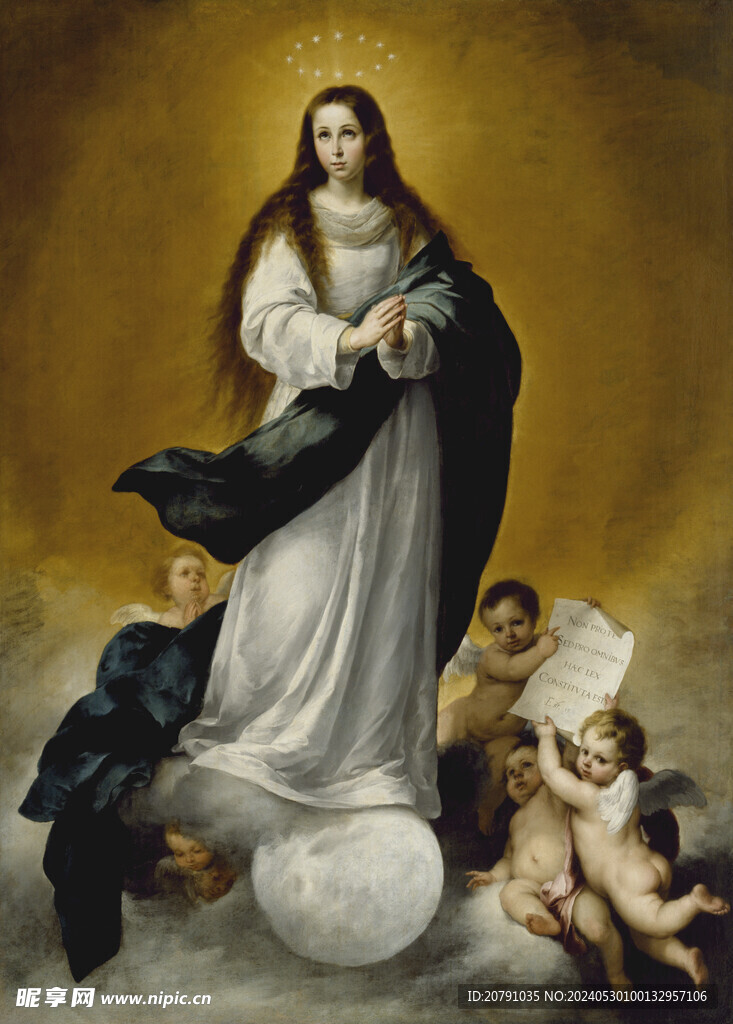 牟利罗 murillo 油画 