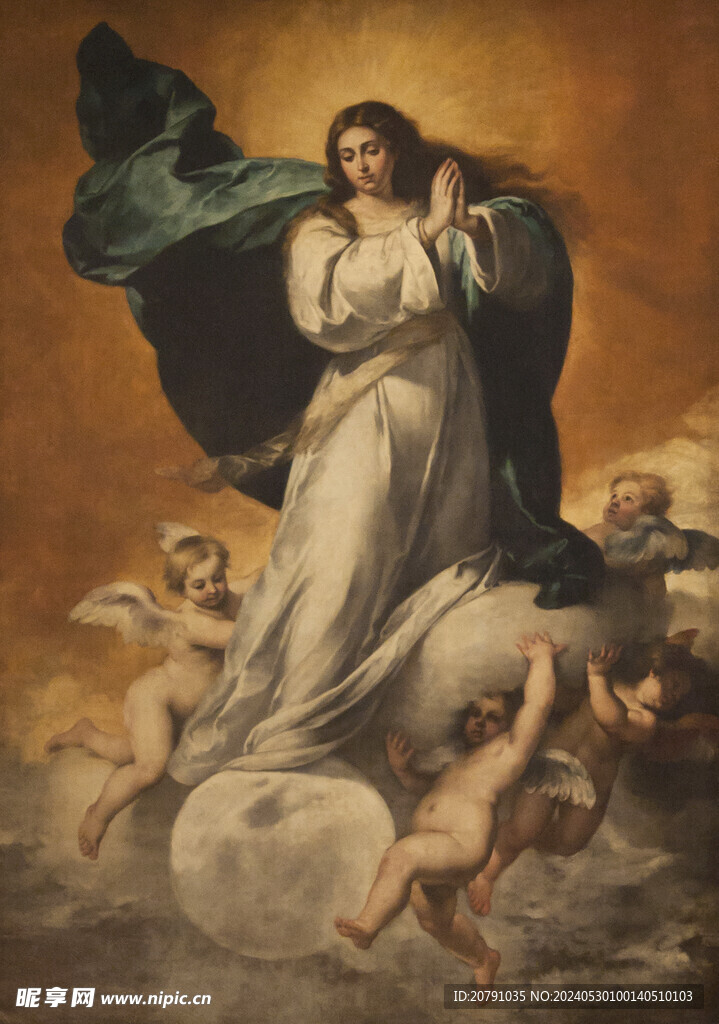 牟利罗 murillo 油画 