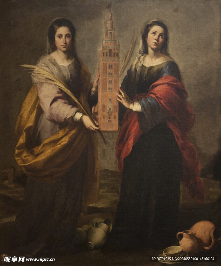 牟利罗 murillo 油画 