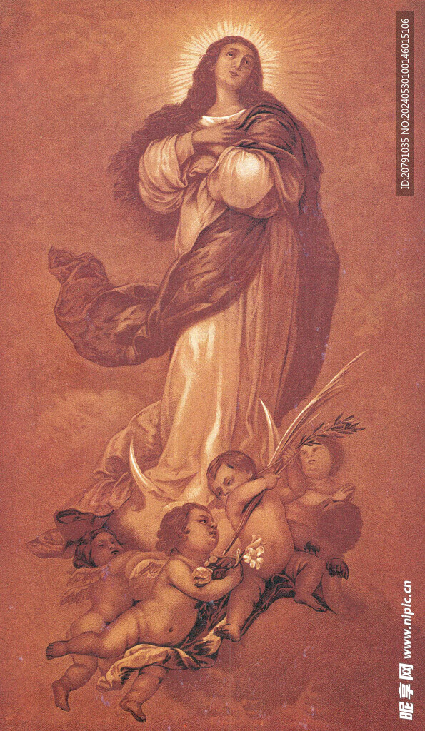 牟利罗 murillo 油画 