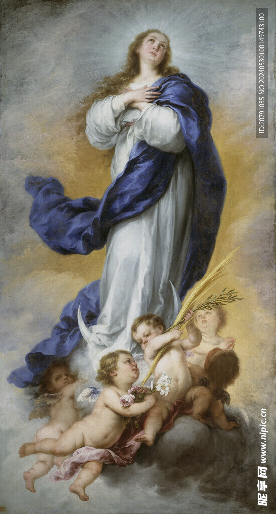 牟利罗 murillo 油画 