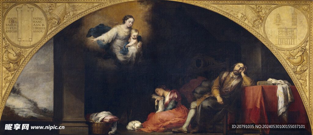 牟利罗 murillo 油画 