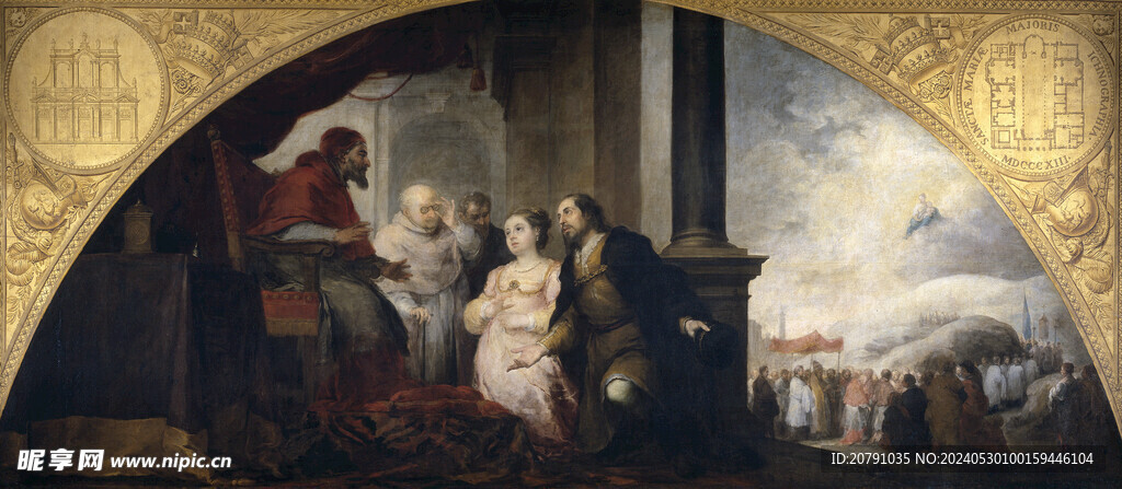 牟利罗 murillo 油画 
