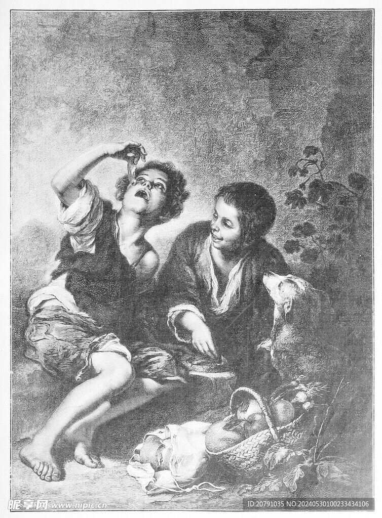 牟利罗 murillo 油画 