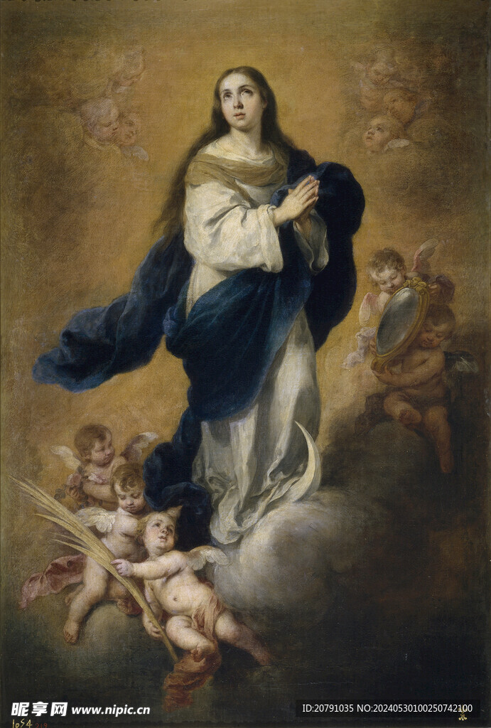 牟利罗 murillo 油画 