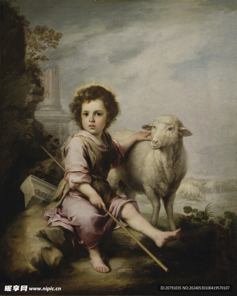 牟利罗 murillo 油画 