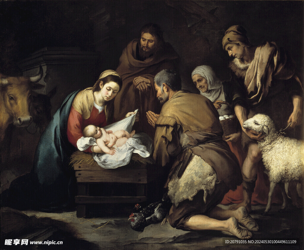 牟利罗 murillo 油画 
