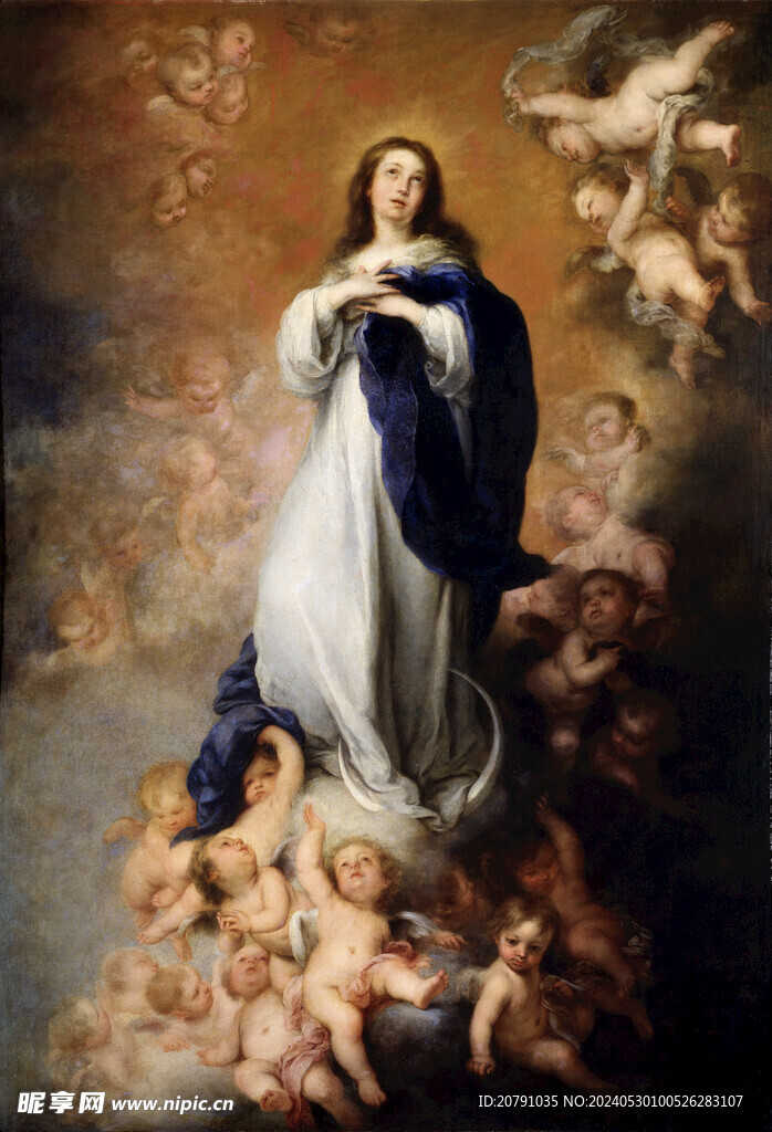 牟利罗 murillo 油画 