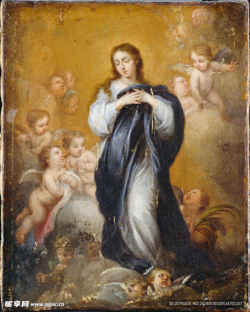 牟利罗 murillo 油画 