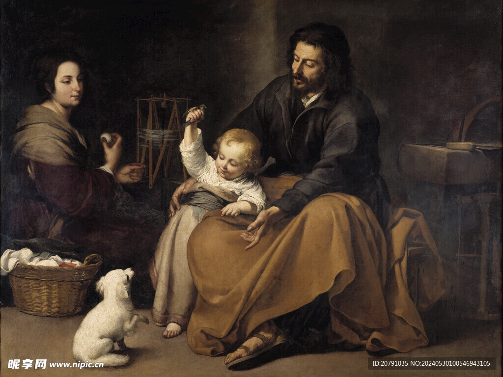 牟利罗 murillo 油画 