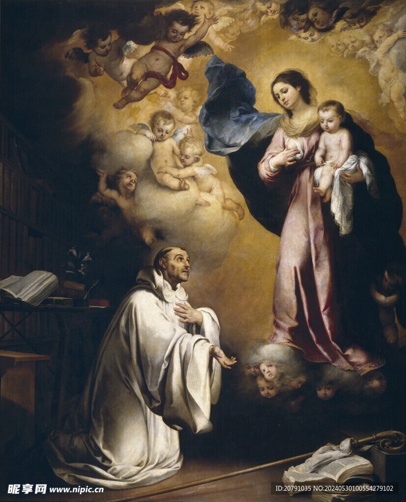 牟利罗 murillo 油画 