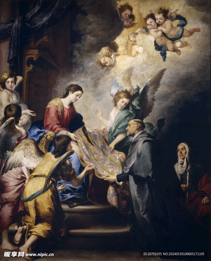 牟利罗 murillo 油画 