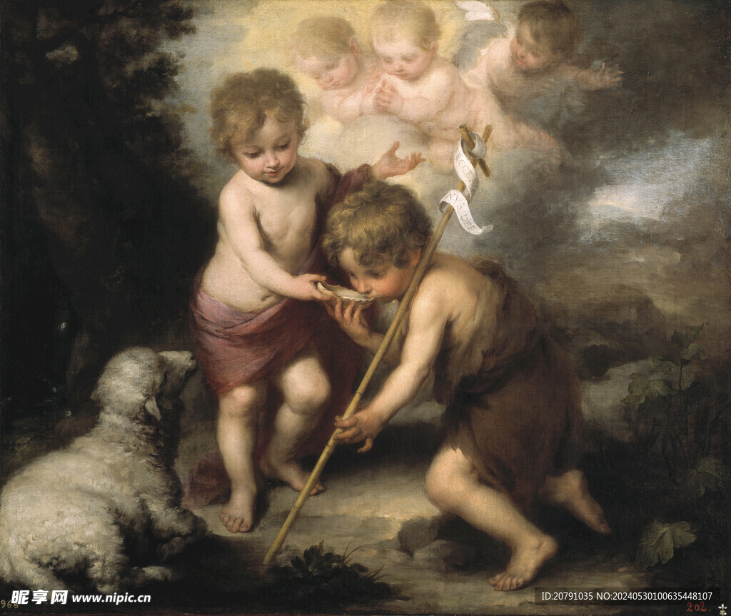 牟利罗 murillo 油画 