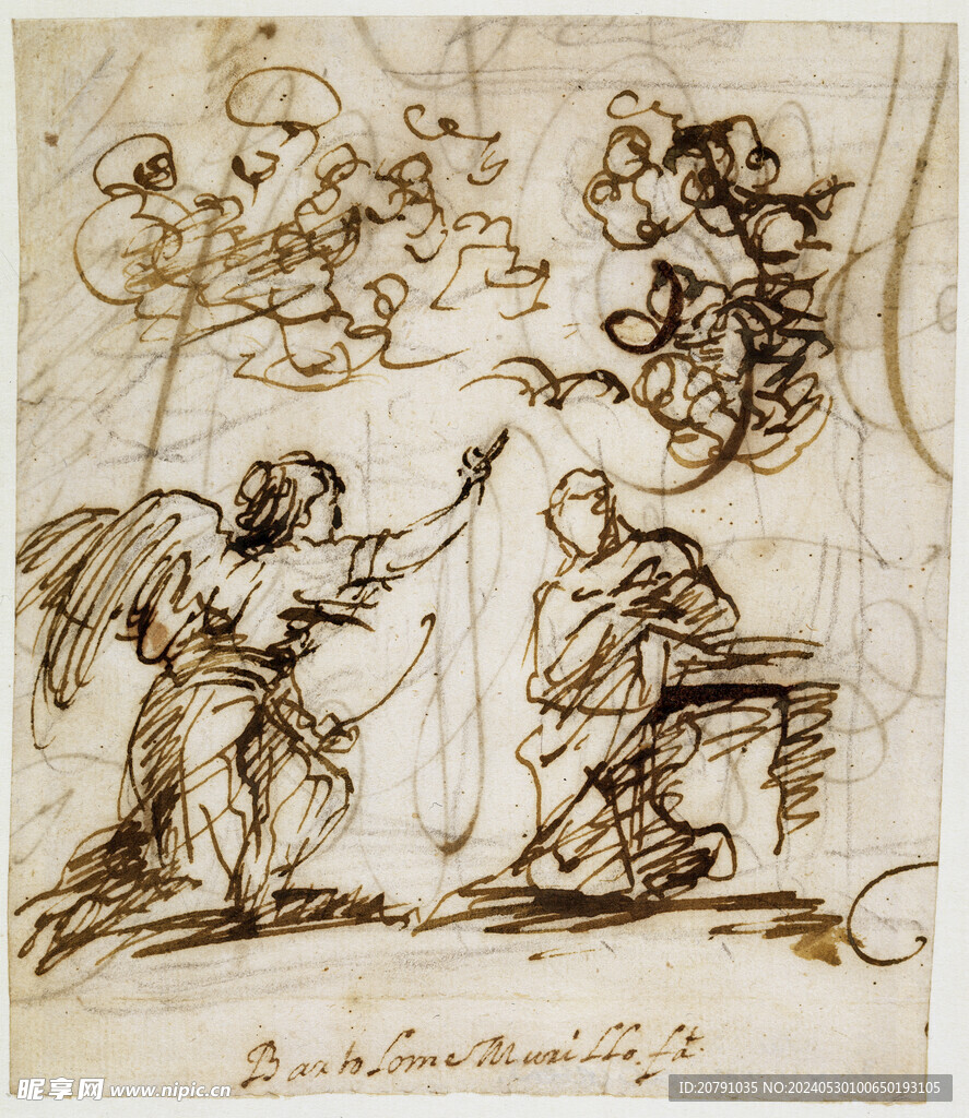 牟利罗 murillo 油画 