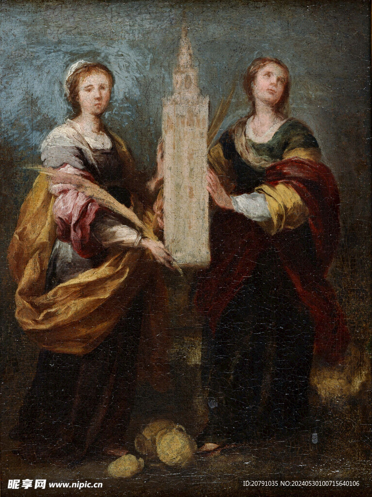 牟利罗 murillo 油画 