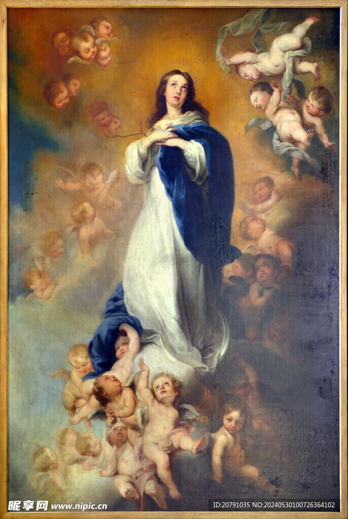 牟利罗 murillo 油画 