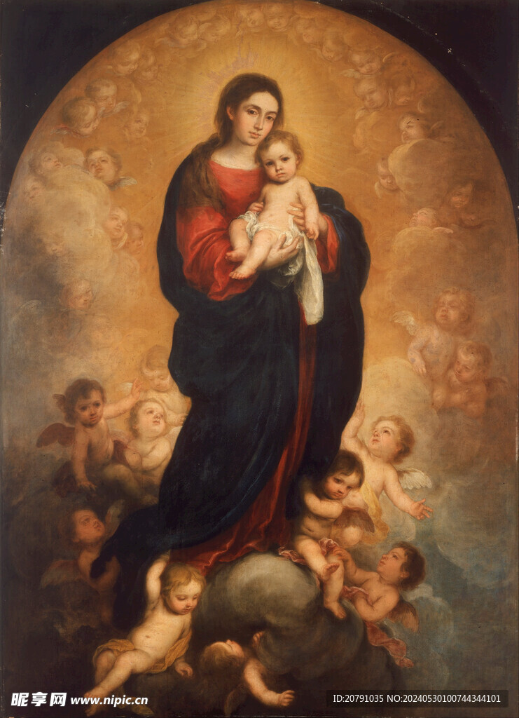 牟利罗 murillo 油画 