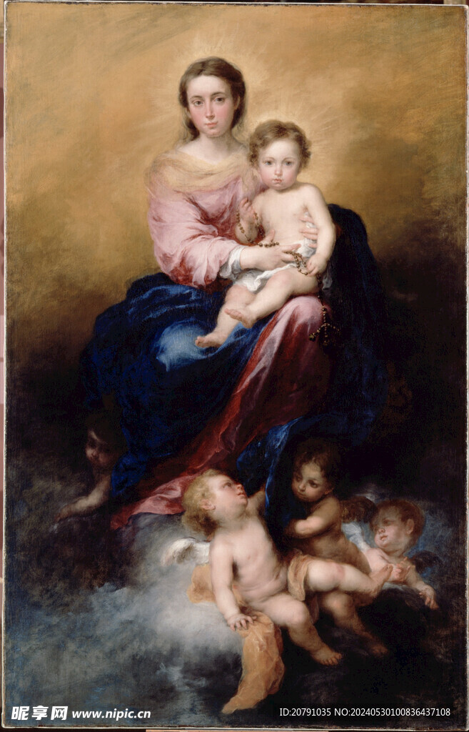 牟利罗 murillo 油画 