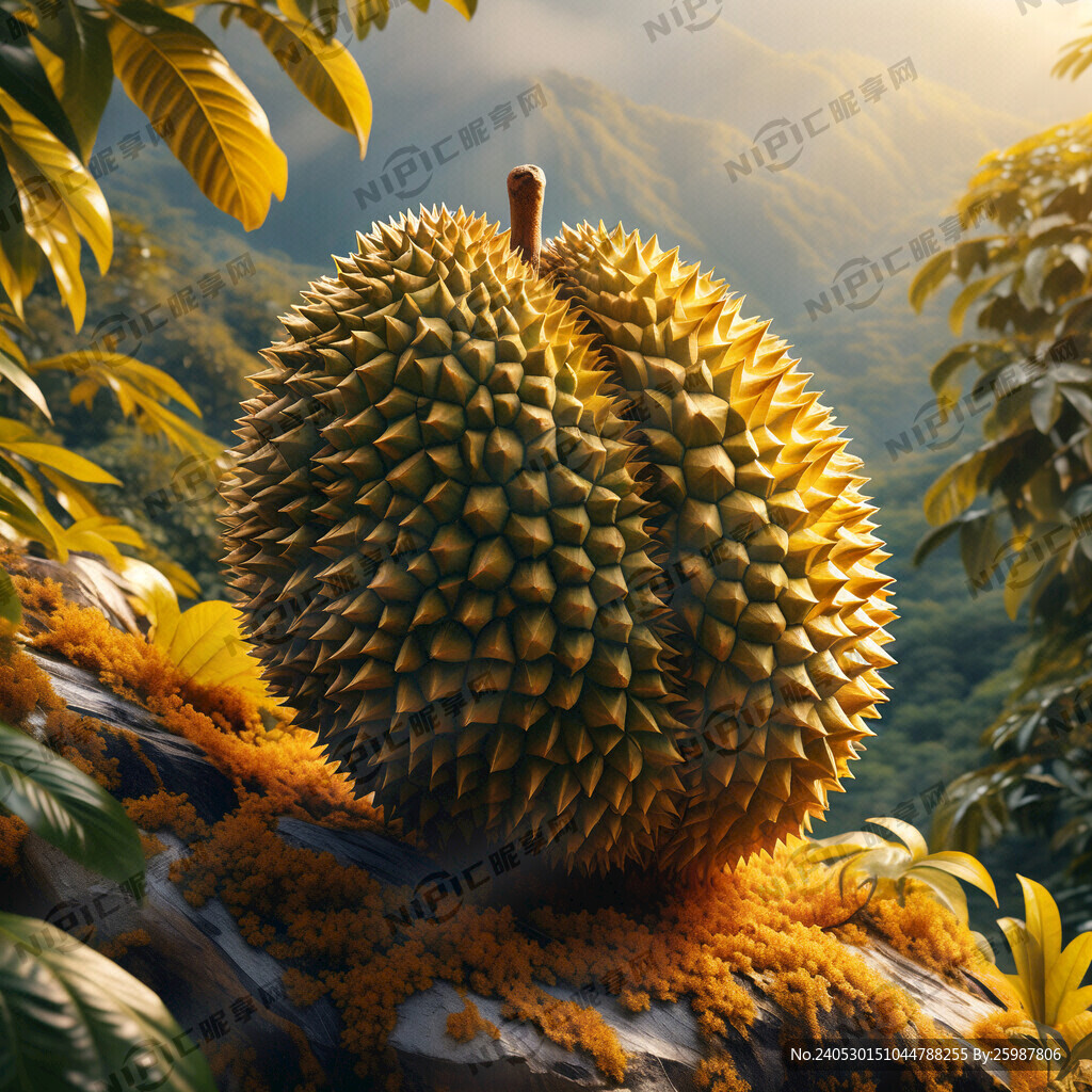 金黄榴莲 叶子 山