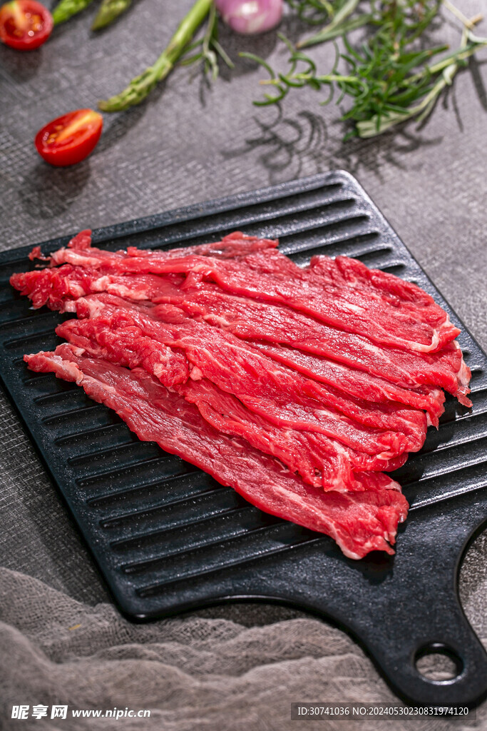 鲜切黄牛肉片