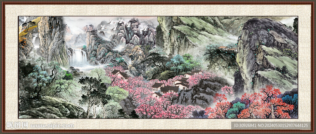 办公室山水画 