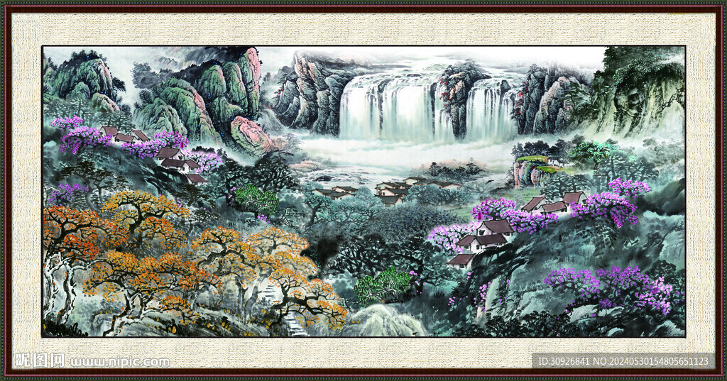 聚宝盆山水 