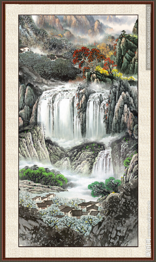 聚宝盆山水 