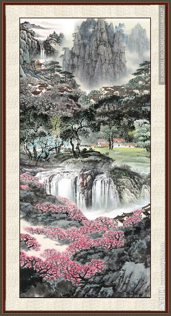 聚宝盆山水 