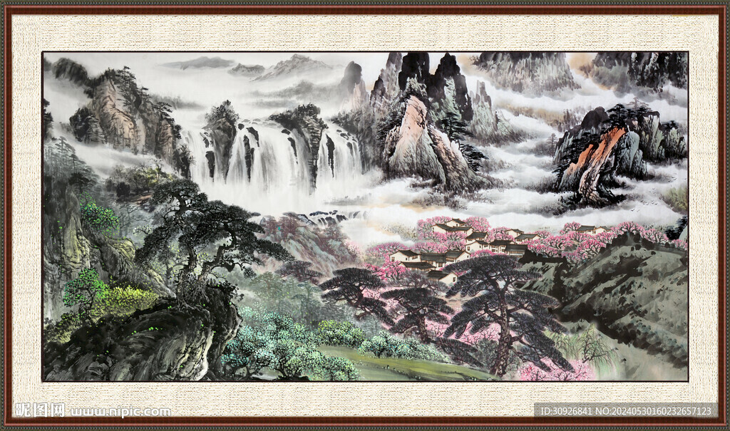 聚宝盆山水 