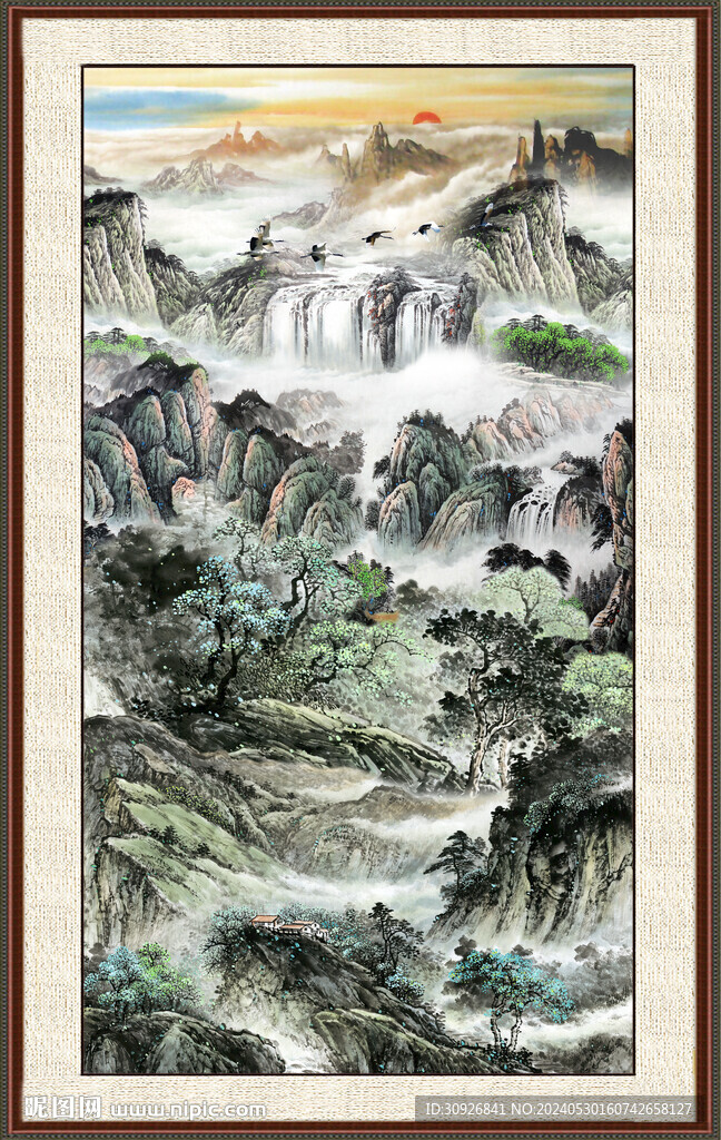 聚宝盆山水