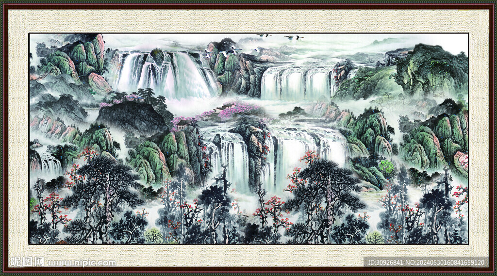 聚宝盆山水 