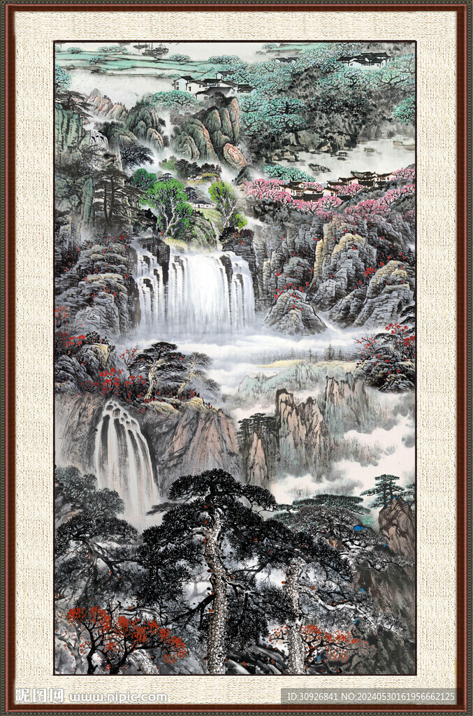 聚宝盆山水 