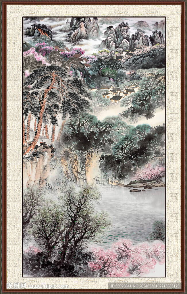 聚宝盆山水 