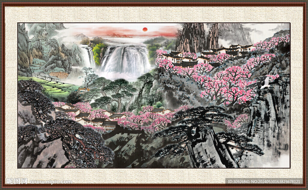 聚宝盆山水 