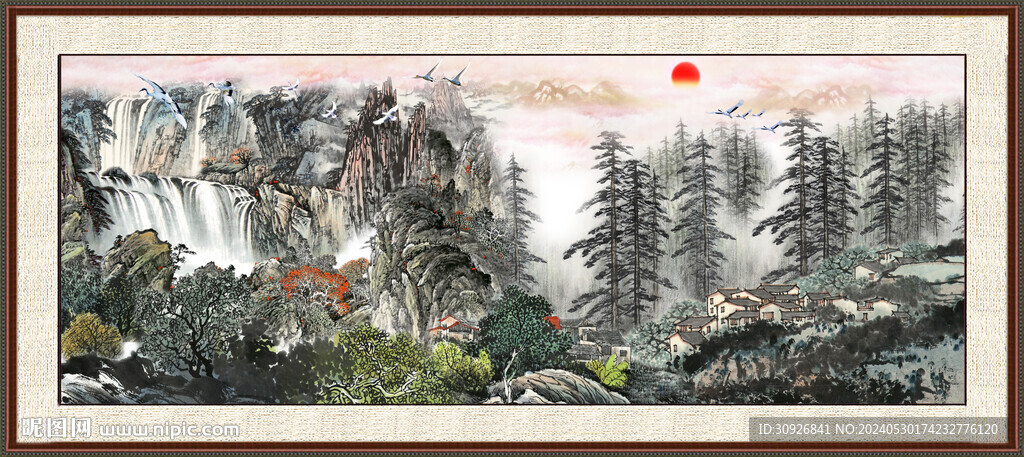 客厅山水画