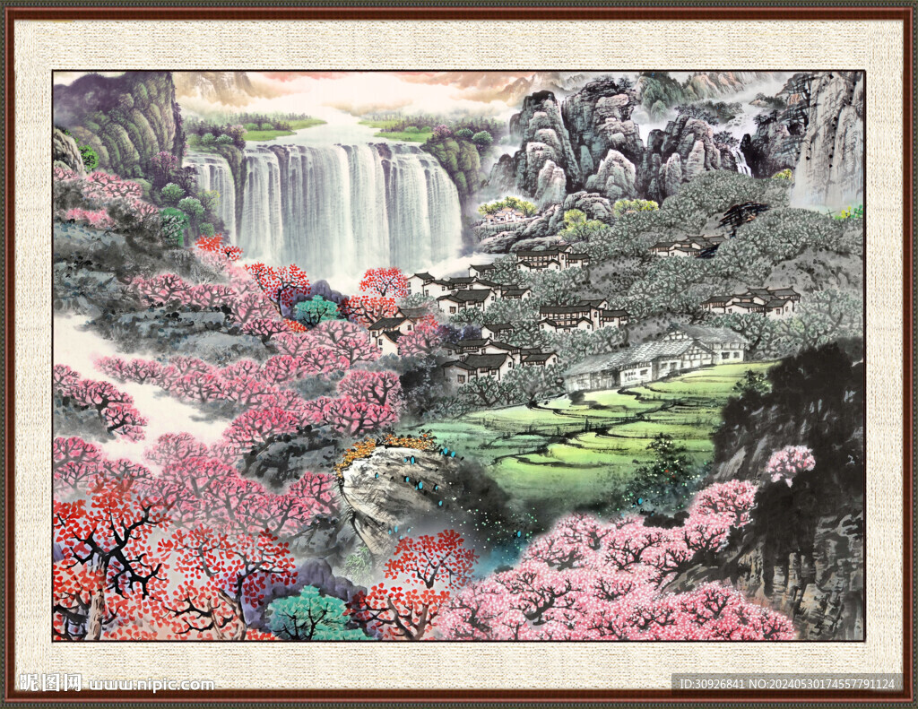 客厅山水画 