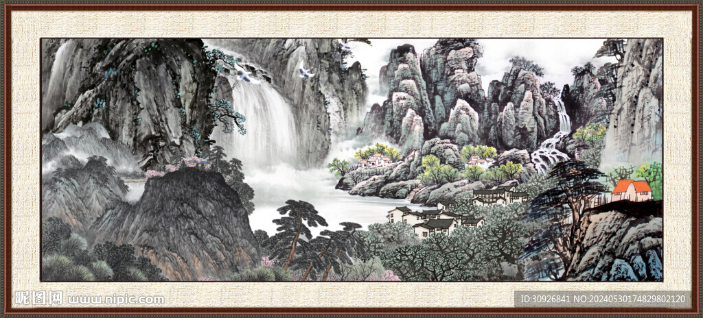 客厅山水画 