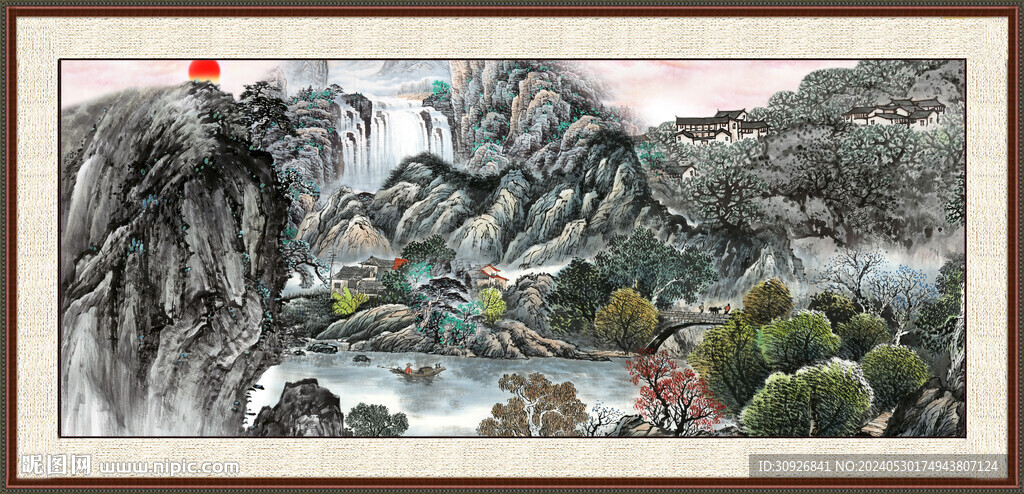 客厅山水画