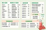 奶茶菜单