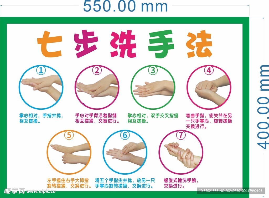 洗手七步法